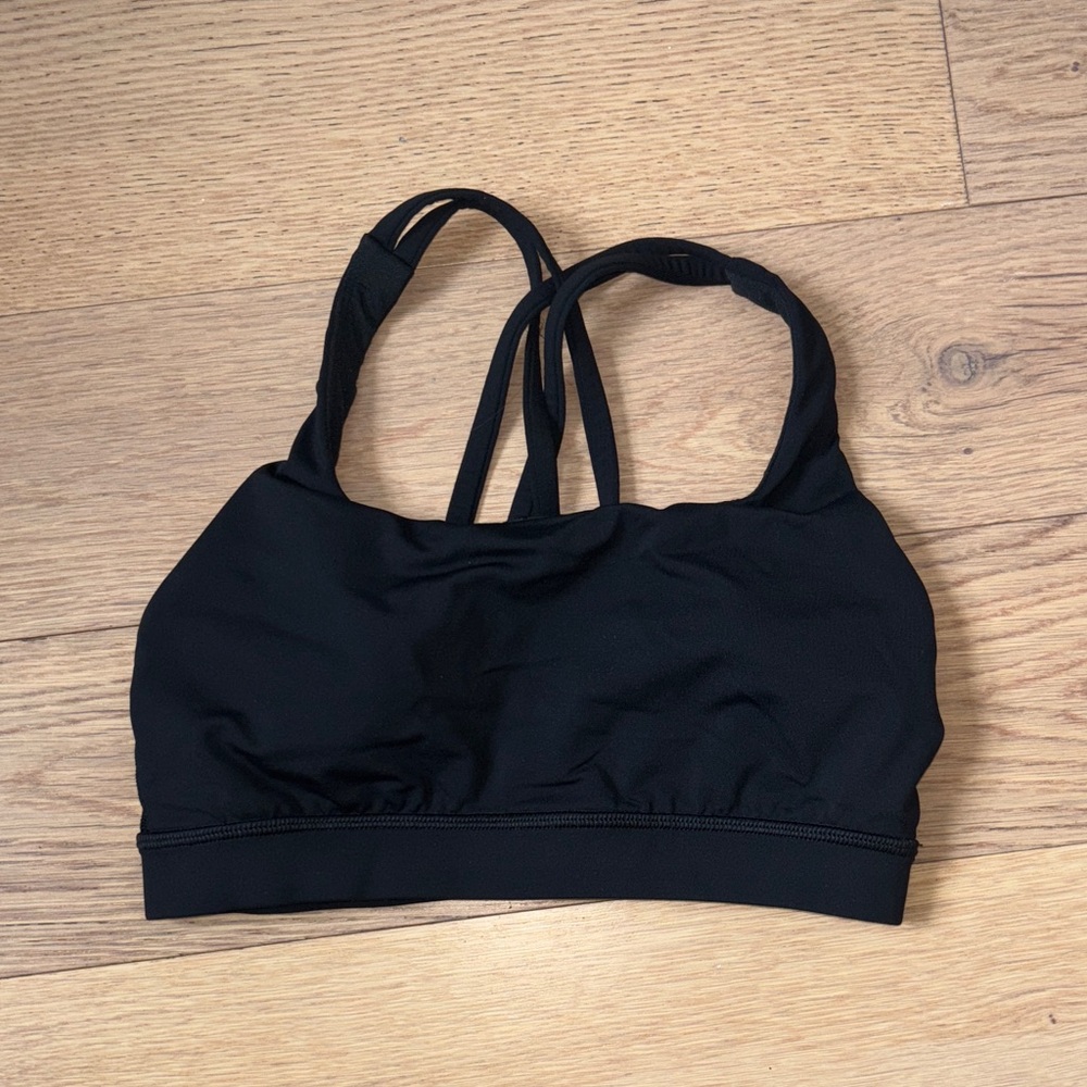 Lululemon Women's Black Strappy Sports Bra